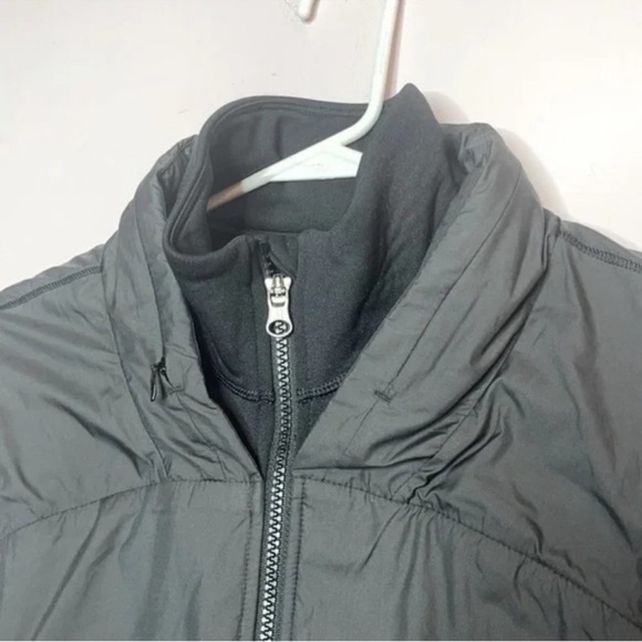 🆕 LULULEMON ATHLETICA Jacket Snug Sprinter Heathered Slate grey black zip up 6 - Picture 7 of 16